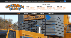 Desktop Screenshot of columbiacrane.com
